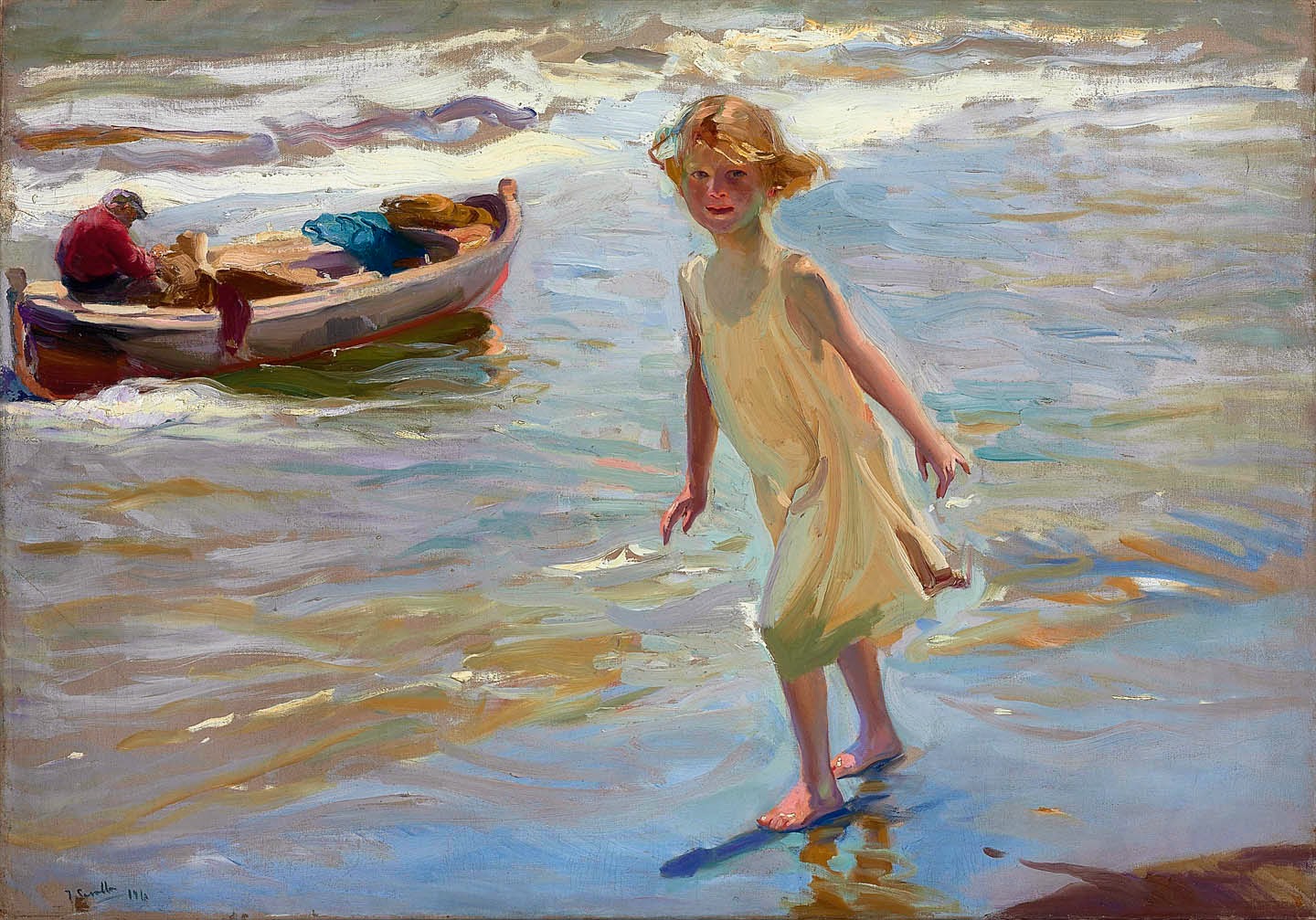 Joaquin Sorolla. Niña en la Playa. 1910