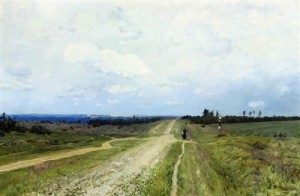 Isaak Levitan. "The Vladimir road".