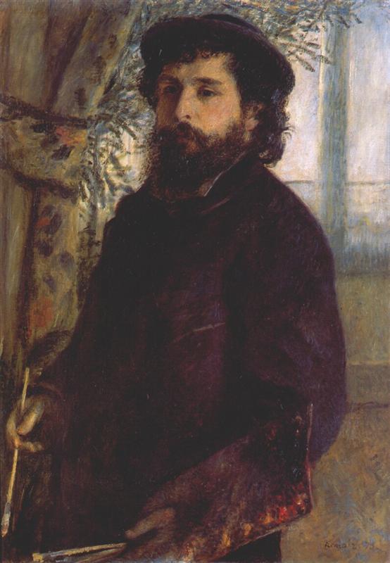 Pierre-Auguste Renoir. Portrat of Claude Monet. 1875.