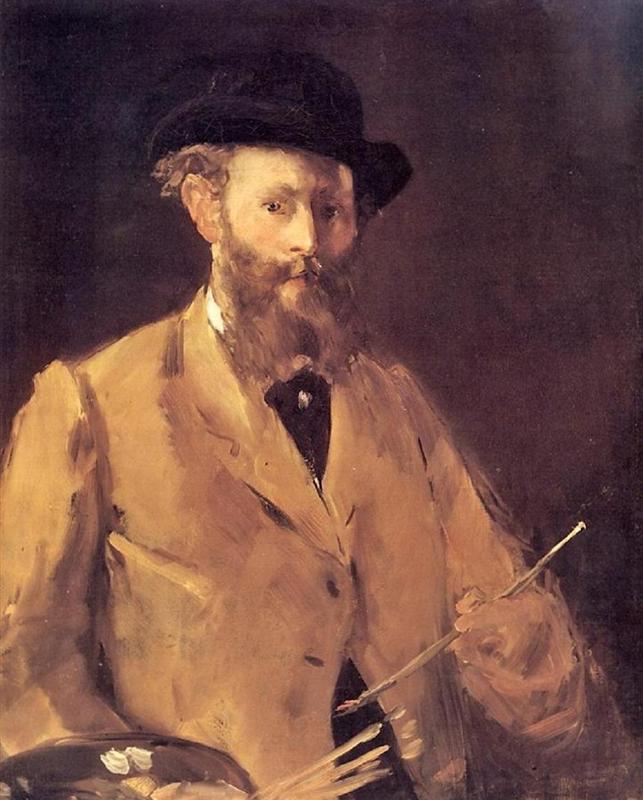 Edouard Manet. Self-portrait with a palette. 1879.