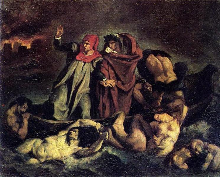 Edouard Manet. The barque of Dante (Copy after Delacroix). 1854