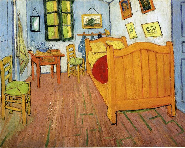 Vincent Van Gogh. Vincent's bedroom in Arles. 1888.