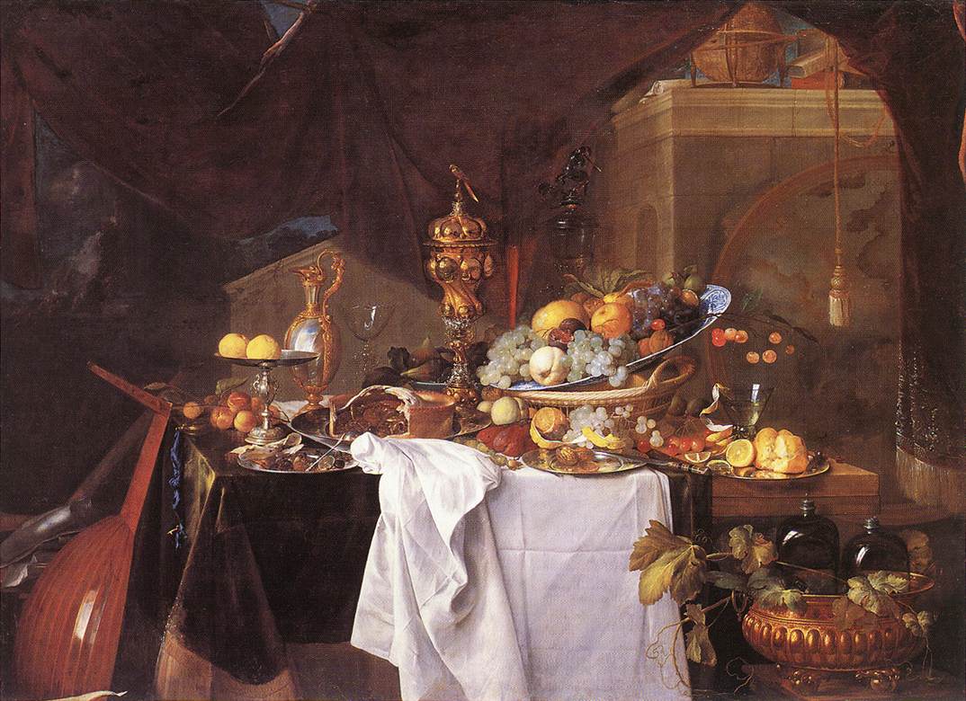 Jan Davidsz. de Heem. A table of desserts". 1640.