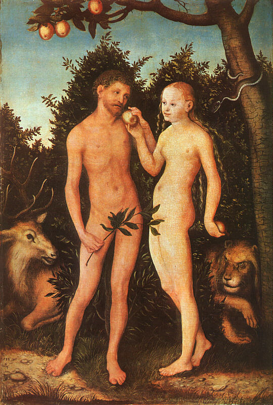 Lucas Cranach the Elder. Adam and Eve. 1531.