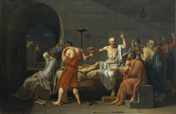 Jacques-Louis David. The Death of Socrates. 1787. 