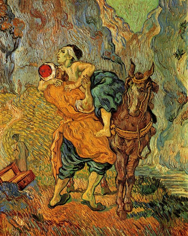 Vincent Van Gogh. The Good Samaritan, after Delacroix. 1890.