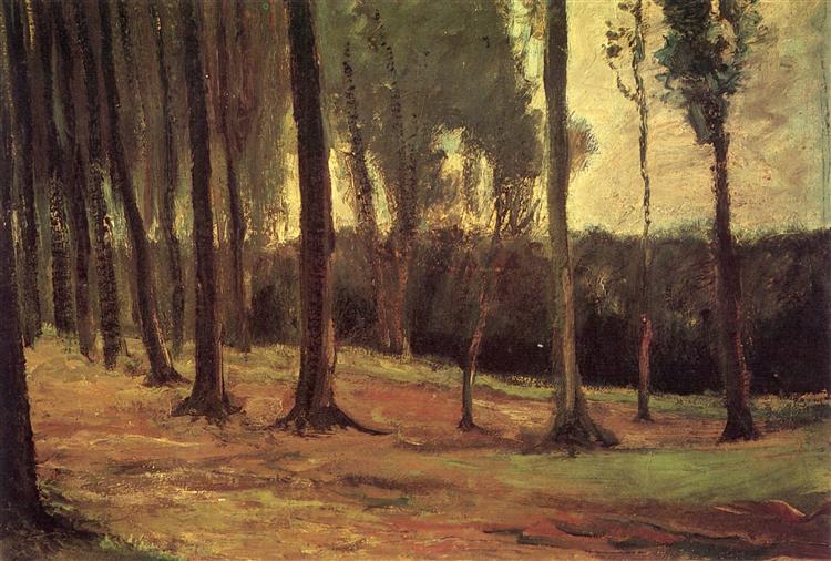 Vincent Van Gogh. Edge of a wood. 1882.