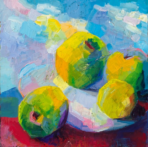 Clouds and apples