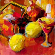 Some like it hot (Still life with lemons, teapot and Grand Marnier) 